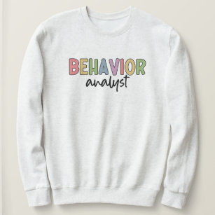 Behavior Analyst Shirt Bcba Gift Behavior Analyst Gift Gifts for Behavior Analysts Retro Bcba Shirt Supervisor Gift Unisex Sweatshirt Forest Green M