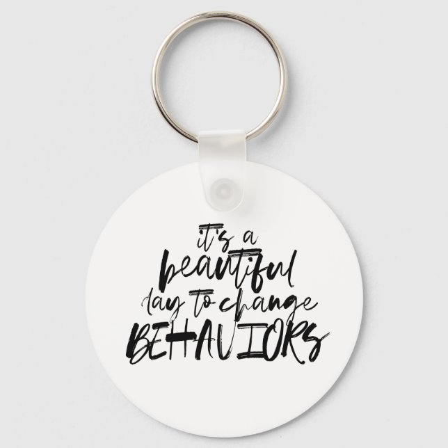 Behavior Analyst, BCBA, RBT, Behaviorist, ABA  Keychain (Front)