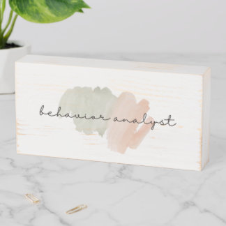 Behavior Analyst gift, aba therapist gift, aba Wooden Box Sign
