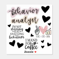 Behavior Analyst Stickers, ABA Therapy, BCBA Gift, Sticker