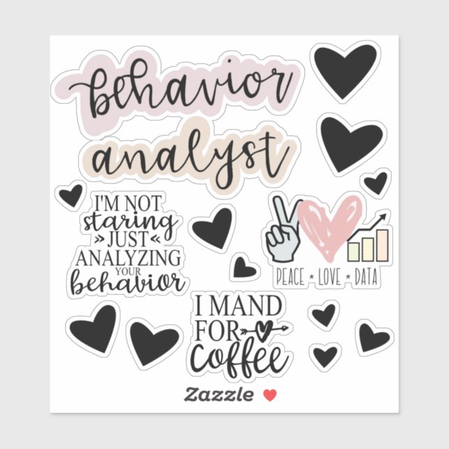 Behavior Analyst Stickers, ABA Therapy, BCBA Gift, Sticker (Sheet)
