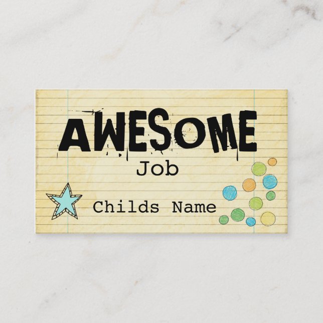 Behavior Bucks Calling Card (Front)