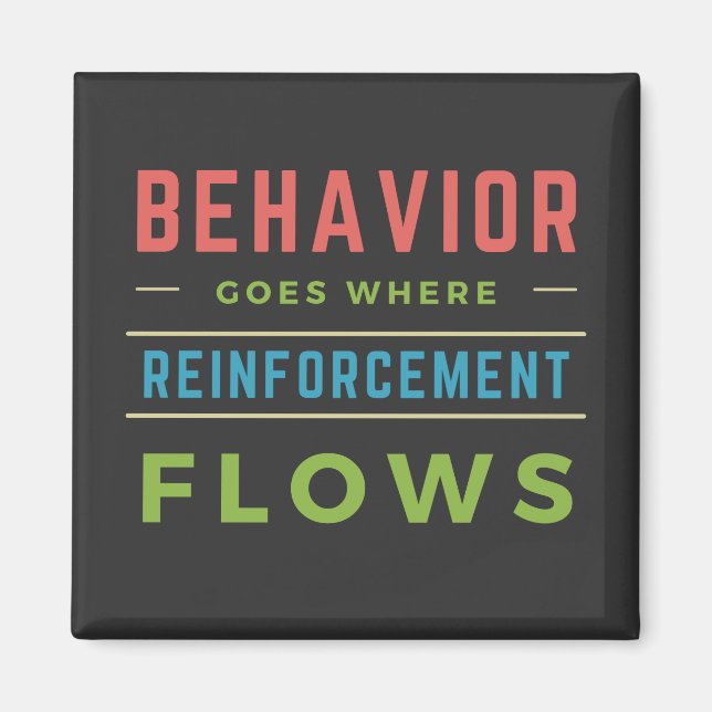 Behavior Goes Where Reinforcement Flows  Magnet (Front)