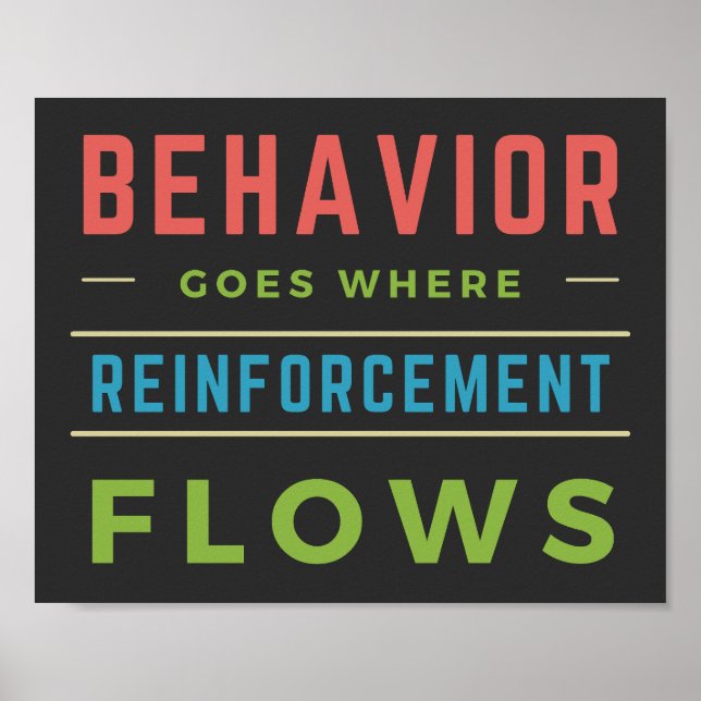 Behavior Goes Where Reinforcement Flows  Poster (Front)