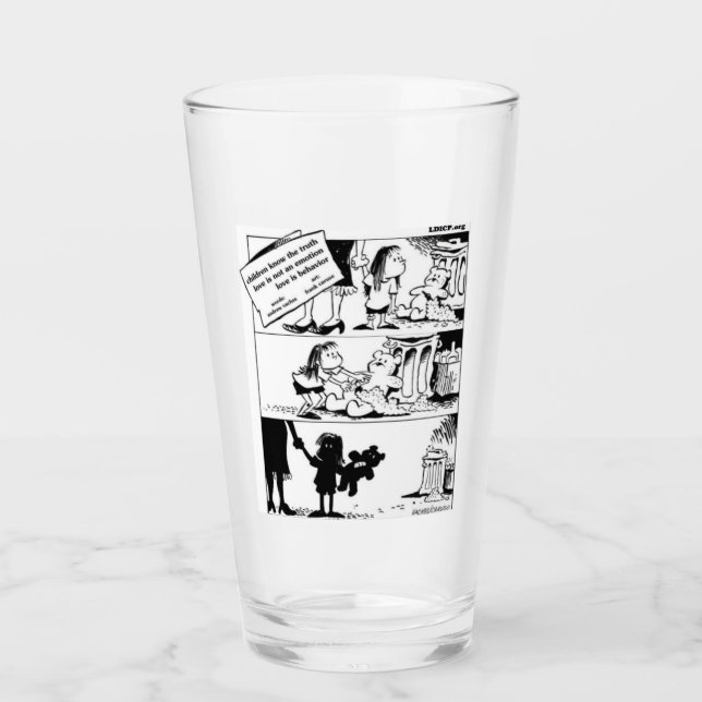 Behavior Is The Truth Glass Tumbler (Front)