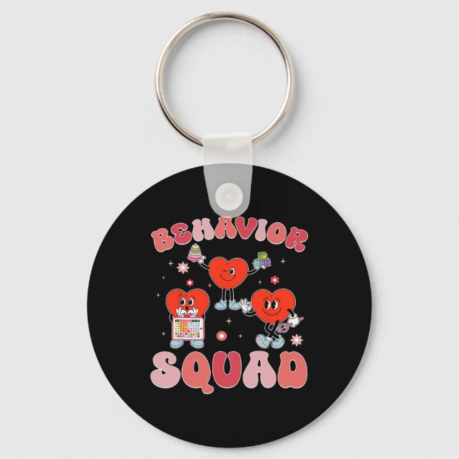 Behavior Squad Aby Therapist Valentine Behavioral  Keychain (Front)