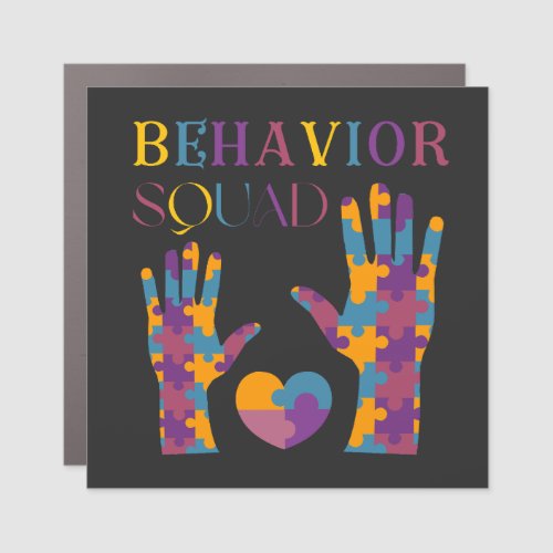 Behavior Squad Applied Behavior Analysis Crew  Car Magnet