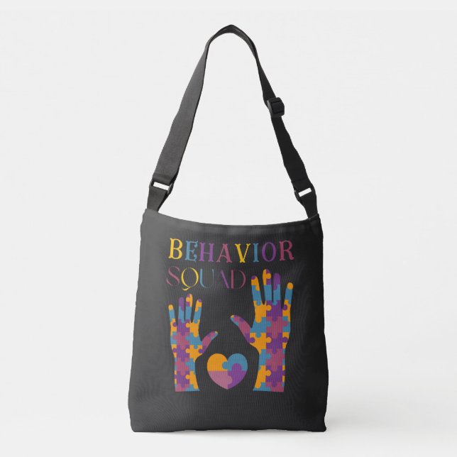 Behavior Squad Applied Behavior Analysis Crew  Crossbody Bag (Front)