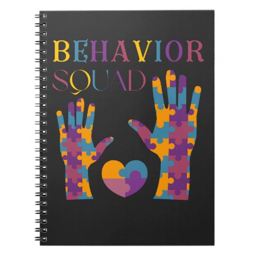 Behavior Squad Applied Behavior Analysis Crew  Notebook