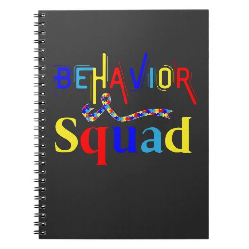 Behavior Squad April Autism Awarenes Behavior Tech Notebook