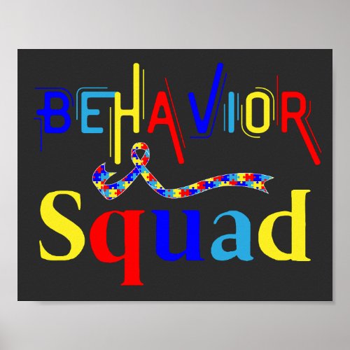 Behavior Squad April Autism Awarenes Behavior Tech Poster