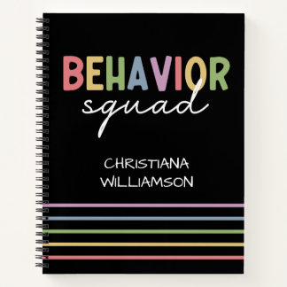 Behavior Squad | Behavior Therapist ABA Therapist Notebook