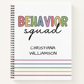 Behavior Squad | Behavior Therapist ABA Therapist Notebook