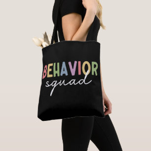 Behavior Squad Behavior Therapist ABA Therapist Tote Bag