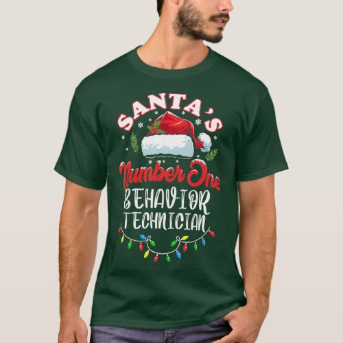 Behavior Tech Christmas Gift ABA RBT Behavior T_Shirt