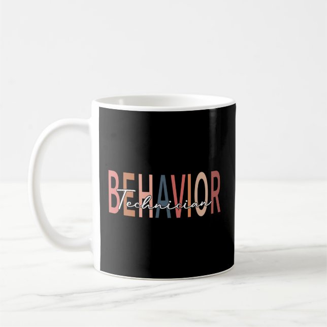 Behavior Technician Behavioral Tech Rbt Therapist Coffee Mug (Left)