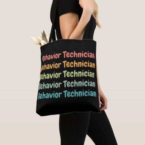 Behavior Technician RBT Behavior Tech Retro Tote Bag