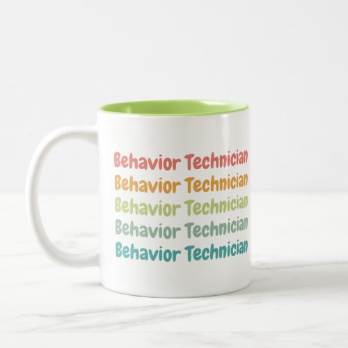 Behavior Technician RBT Behavior Tech Retro Two_Tone Coffee Mug