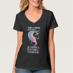 Behavior Technician Unicorn ABA Therapist T-Shirt