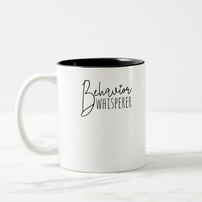 Behavior Whisperer Two-Tone Coffee Mug (Left)