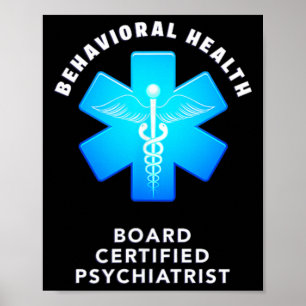 Behavioral And Mental Health Board Certified Psych Poster