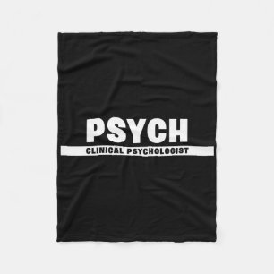 Behavioral And Mental Health Clinical Psychologist Fleece Blanket