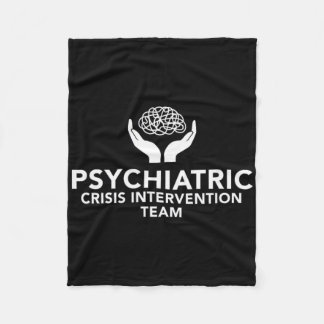 Behavioral And Mental Health Crisis Intervention T Fleece Blanket