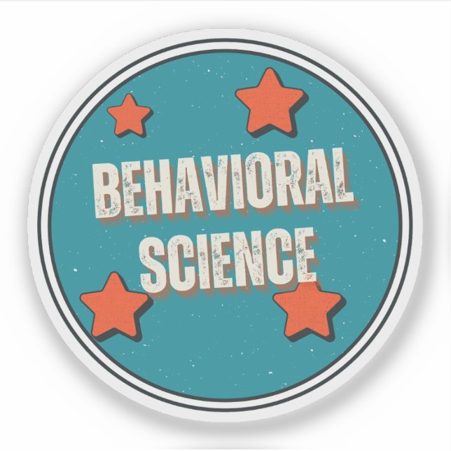 Behavioral Science Sticker (Front)