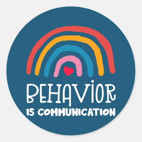 Behavioral Squad Specialist Behavior Analyst Classic Round Sticker