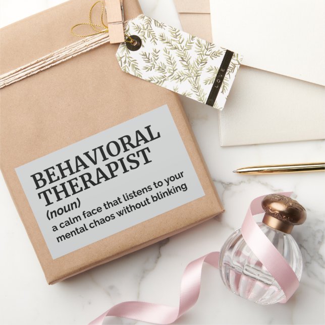 Behavioral Therapist Humor – Funny Definition Rectangular Sticker (Gifting)