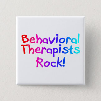 Behavioral Therapists Rock Pinback Button