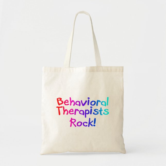 Behavioral Therapists Rock Tote Bag (Front)