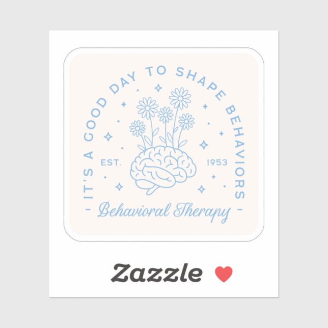 Behavioral therapy therapist aesthetic sticker (Sheet)