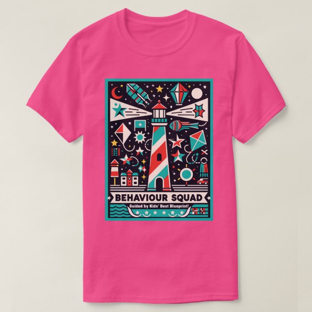 Behaviour Squad Guided by Kids Best Blueprint T-Shirt (Design Front)