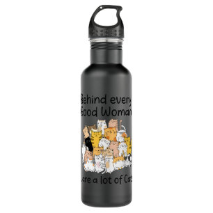 Behind Alot off Cats  Stainless Steel Water Bottle