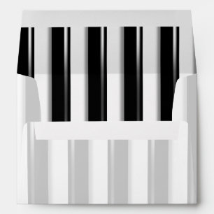 Behind Bars - Black Stripe(Add photo or 2nd Color) Envelope