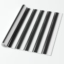 Behind Bars - Black Stripe(Add photo or 2nd Color) Wrapping Paper