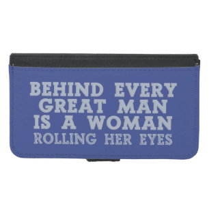 Behind Every Man custom color phone wallets