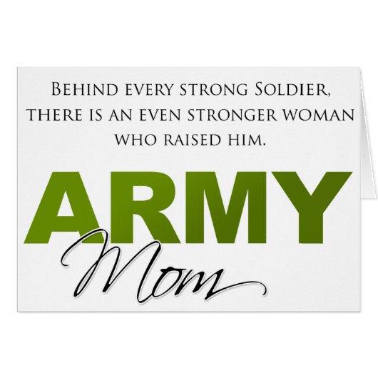 Behind Every Strong Soldier 2 Cards (Front Horizontal)