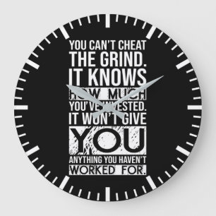 Behind Every Successful Man Is Wife Say I Told You Large Clock