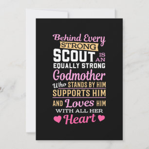 Behind Scout Is A Strong Godmother Save The Date