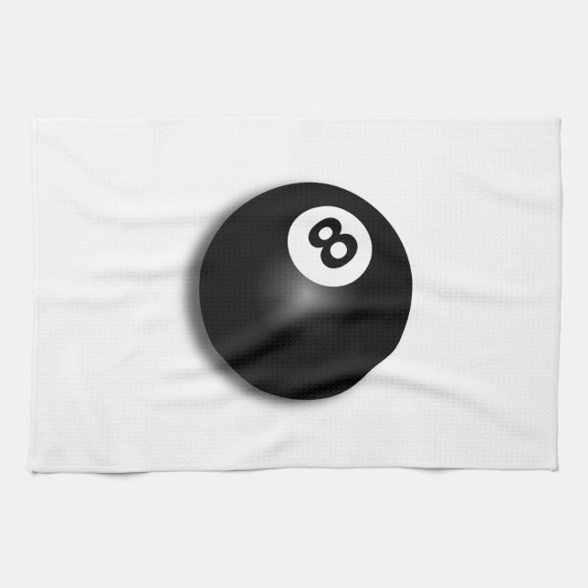 Behind The Eight Ball! Towel (Horizontal)