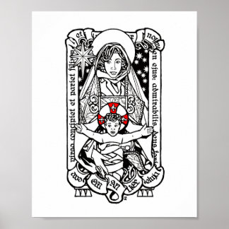 Behold, a Virgin Shall Conceive - Madonna and Chil Poster