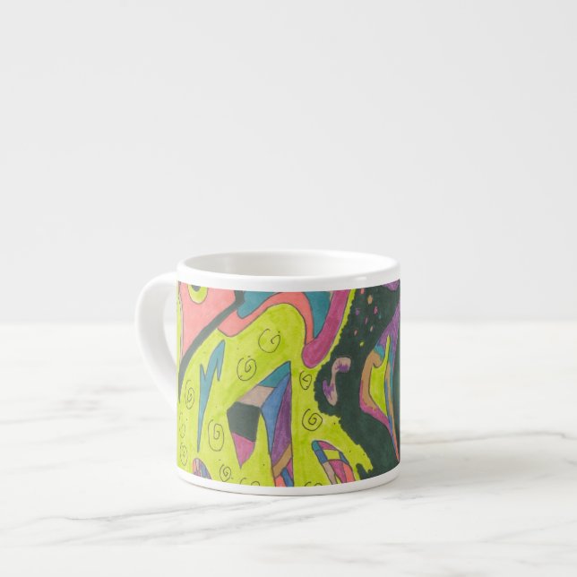 Behold, Original Abstract Espresso Cup (Front Left)