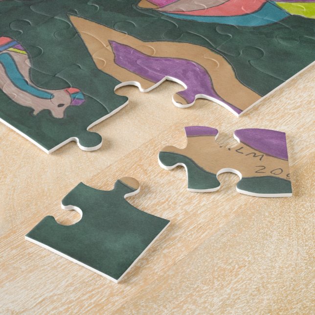 Behold, Original Abstract Jigsaw Puzzle (Side)