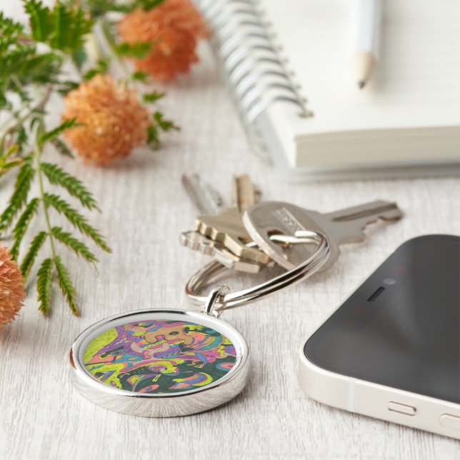 Behold, Original Abstract Keychain (Side)