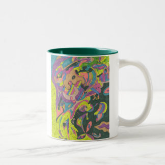 Behold, Original Abstract Two-Tone Coffee Mug