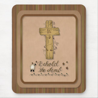 Behold the Lamb Christian Computer Mousepad