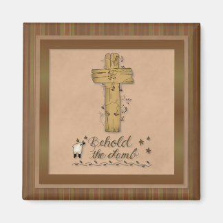 Behold the Lamb Christian Country Kitchen Magnet