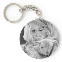 Behold the Lamb of God Keychain